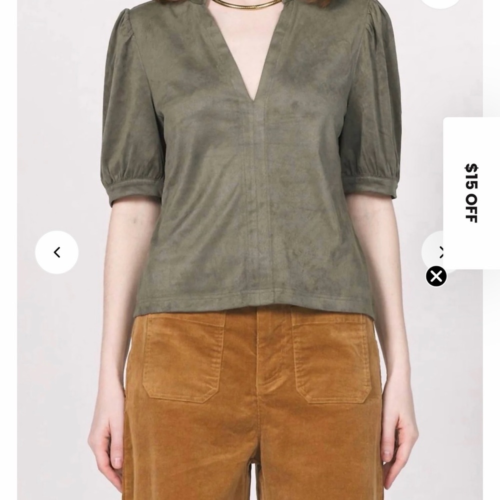 Kalia Suede Blouse